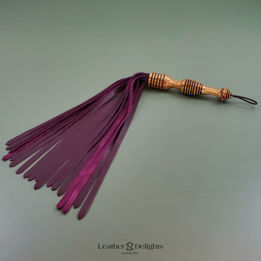 Soft Purple Leather Flogger