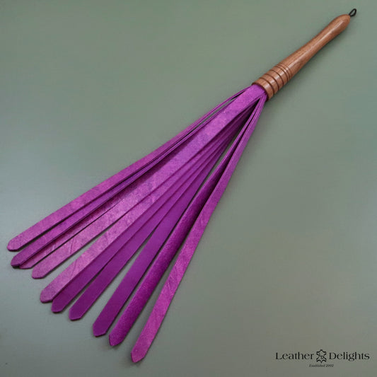 Firm Purple Leather Flogger