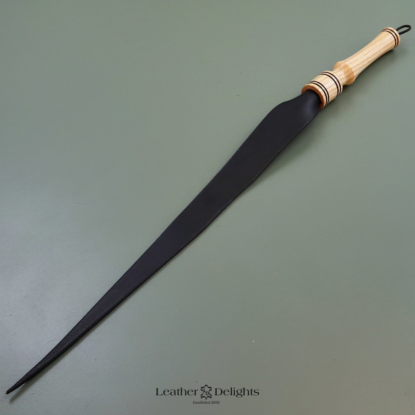 Firm Black Leather Dragon Tail