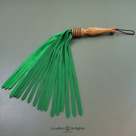 Soft Green Leather Flogger