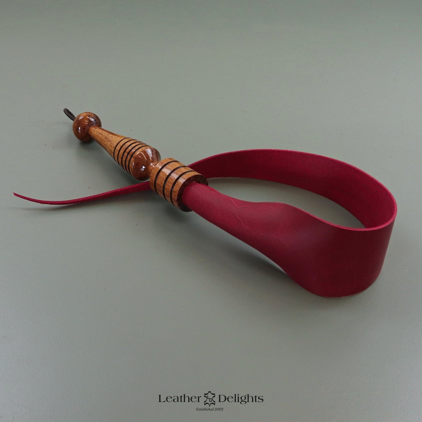 Soft Red Leather Dragon Tail