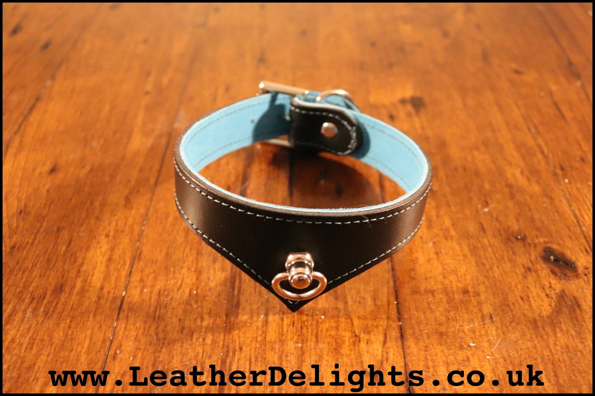 1" Wide Collar with Swivel Ring - Leather Delights