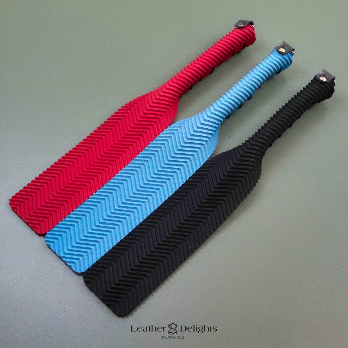 Rotating Slapper Double Cheek Slapper - Ripple Rubber – Leather Delights