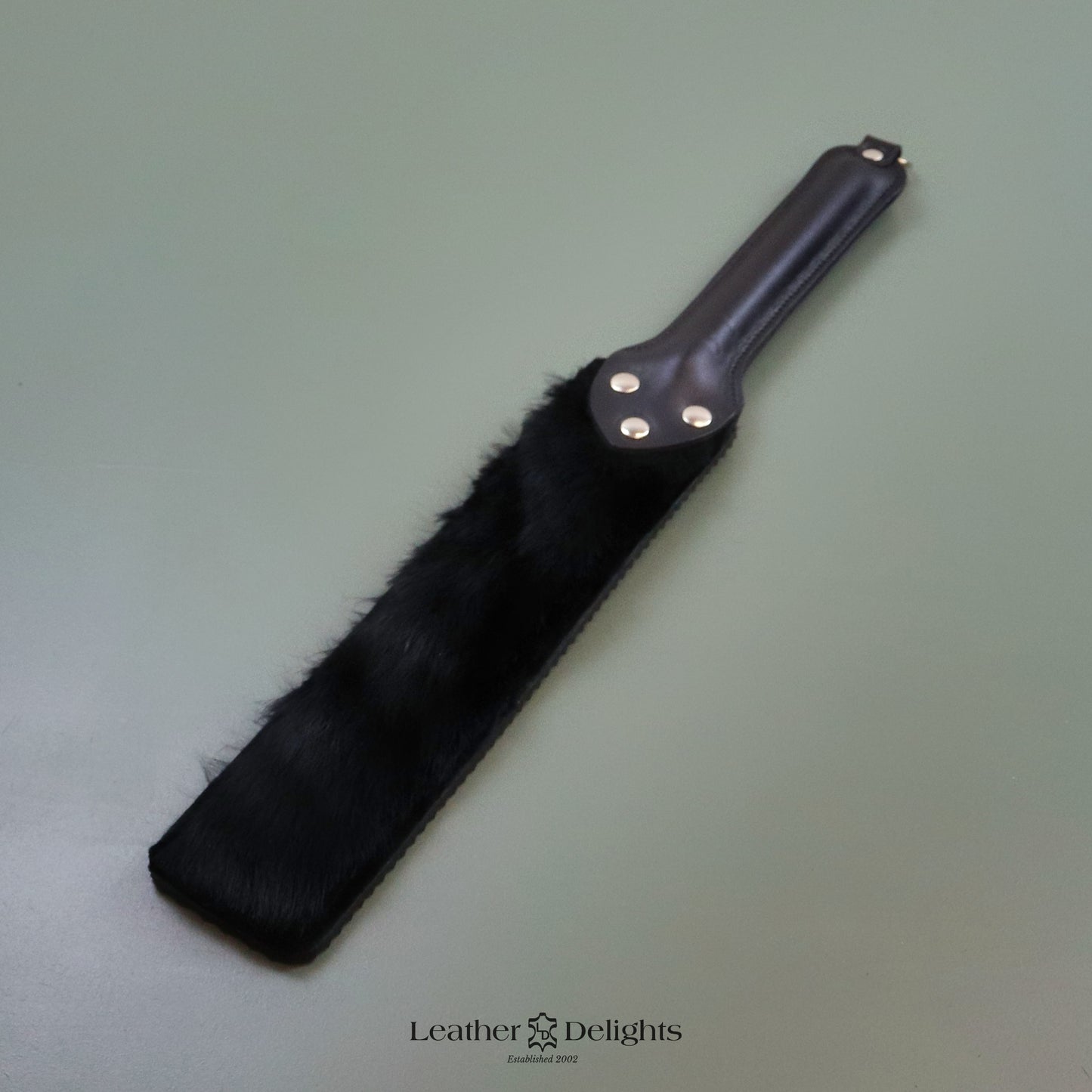 Punishment Paddle - Rubber & Rabbit Fur