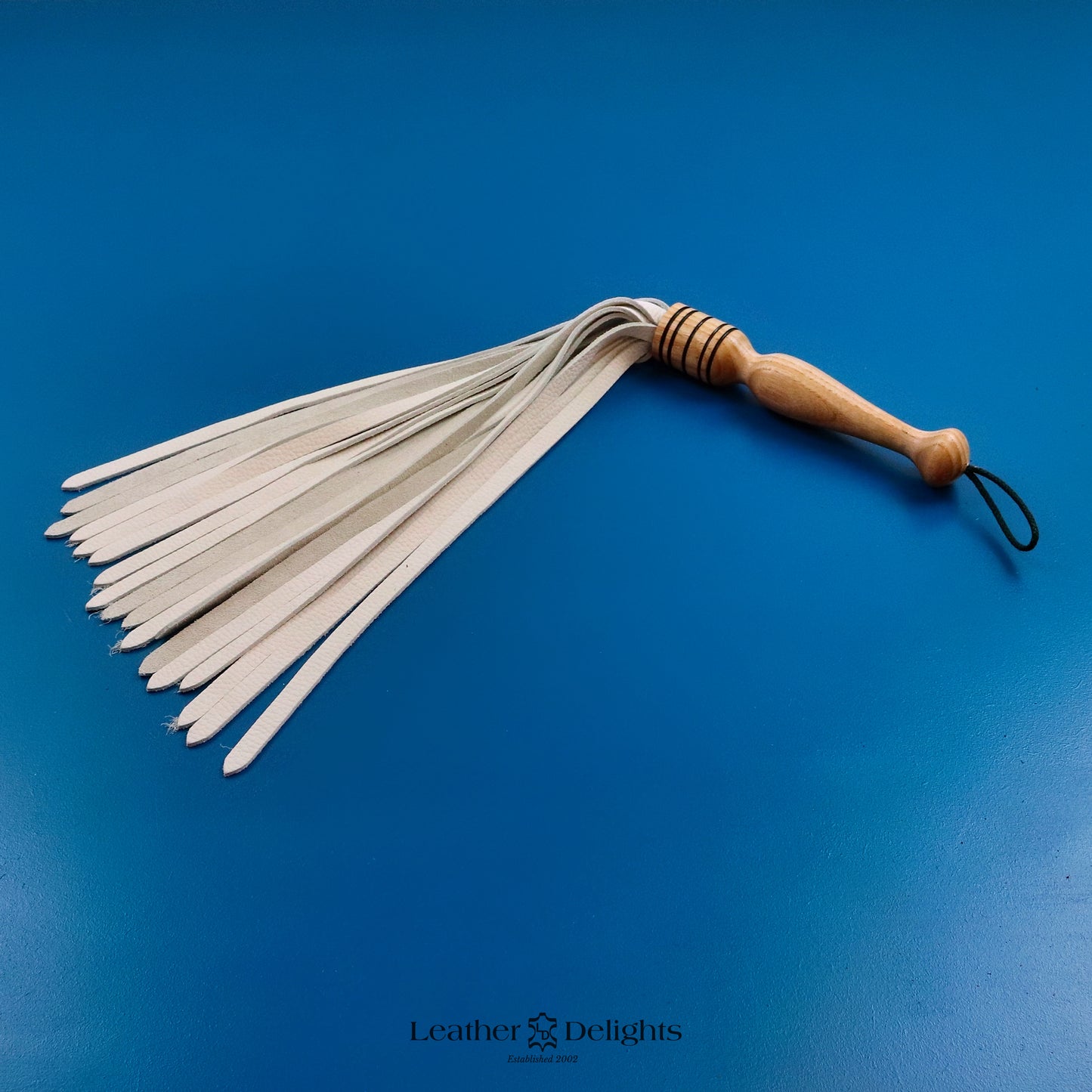 Soft Off White Leather Flogger