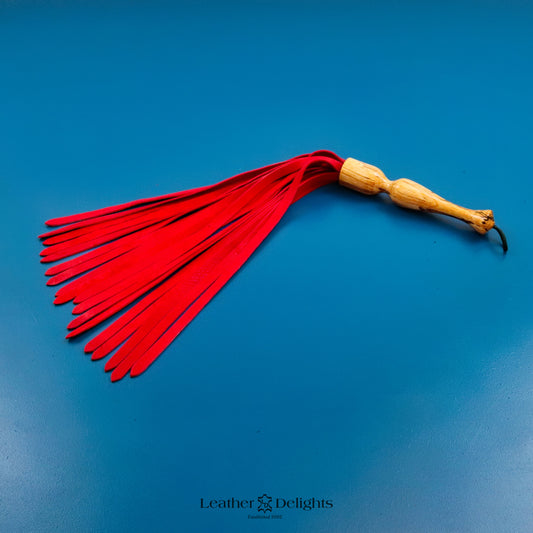 Soft Red Leather Flogger