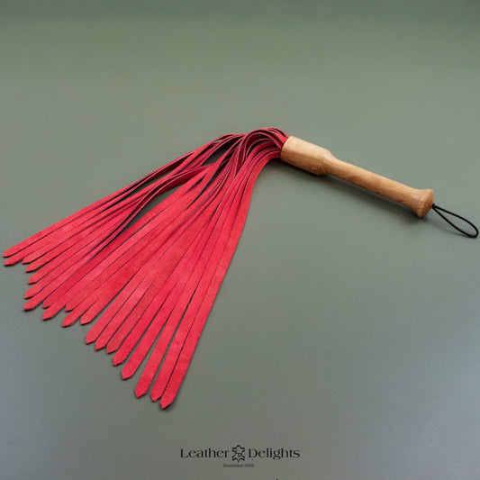 Soft Red Leather Flogger