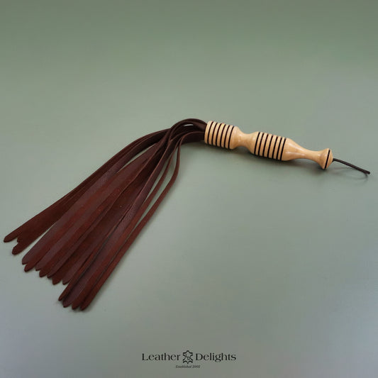 Soft Brown Leather Flogger