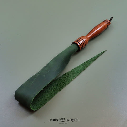 Soft Green Leather Dragon Tail