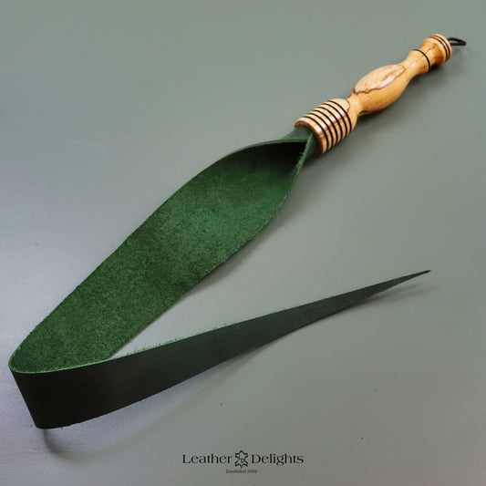 Soft Green Leather Dragon Tail