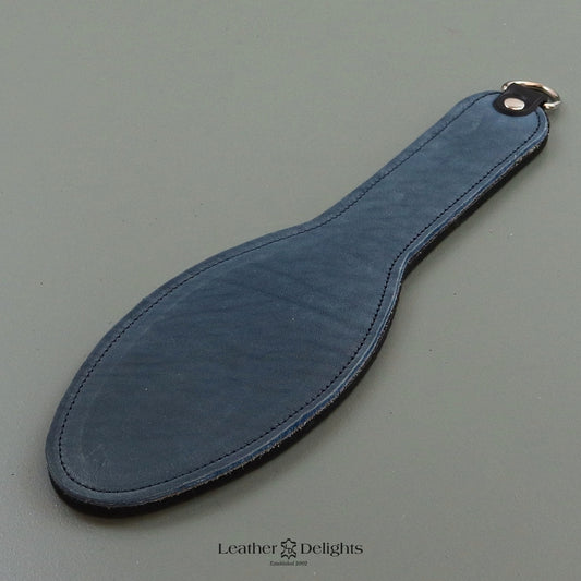 Shoe Sole - Soft Slate Blue Buffalo Leather & Dimpled Rubber