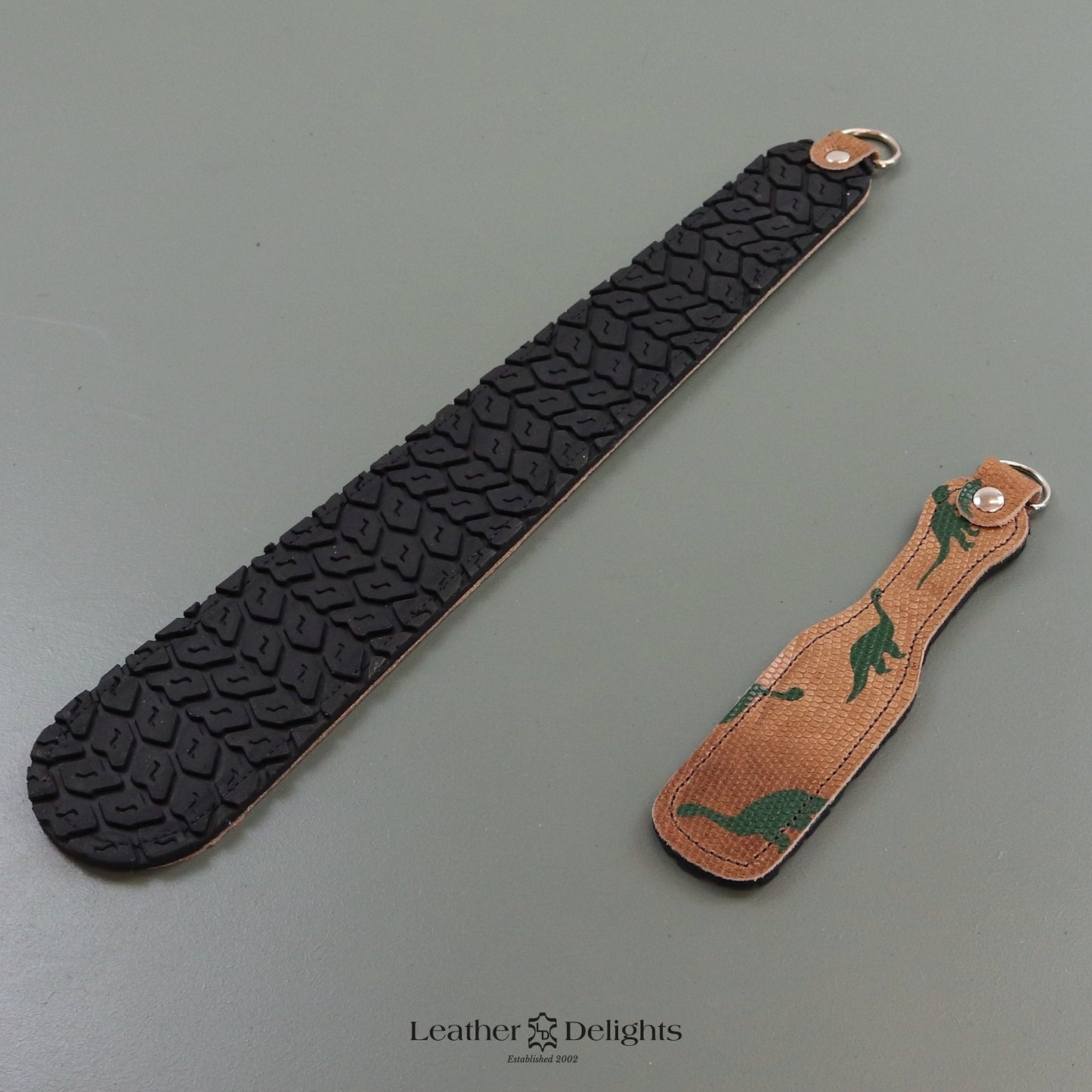 Supreme Smacker - Dinosaur Print Leather & Tyre Tread Rubber