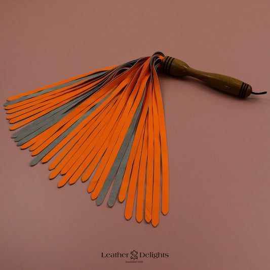 Neon Orange Lambskin Flogger