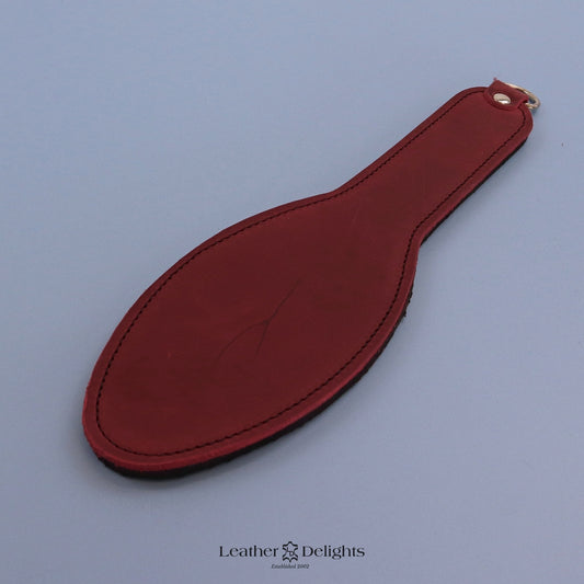 Shoe Sole - Red Pull Up Leather & Dimpled Rubber