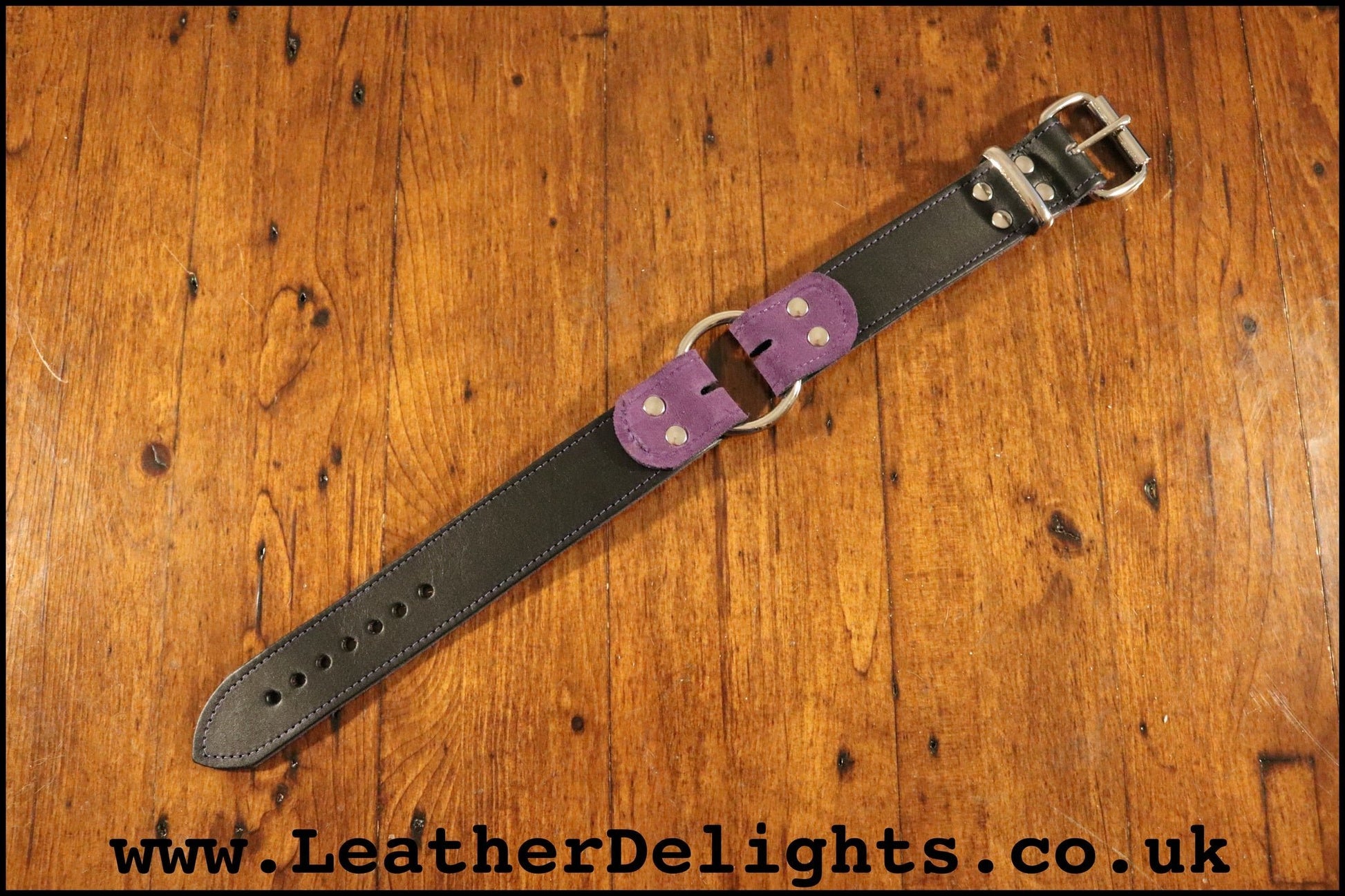 1 1/2" Wide O Ring Collar - Leather Delights
