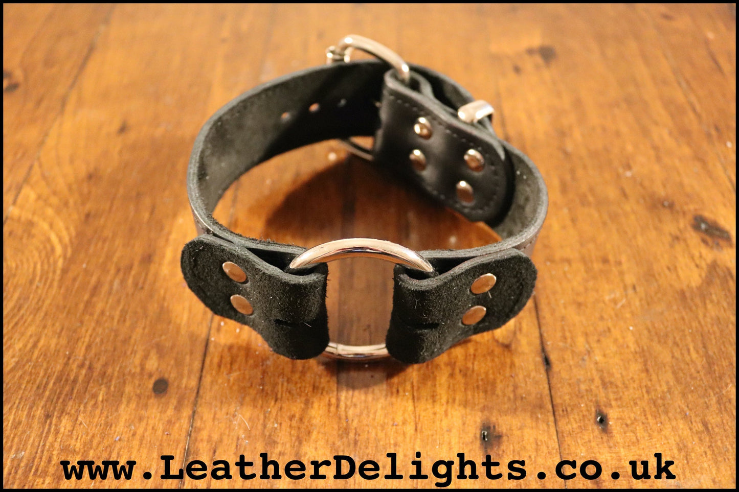1 1/2" Wide O Ring Collar - Leather Delights