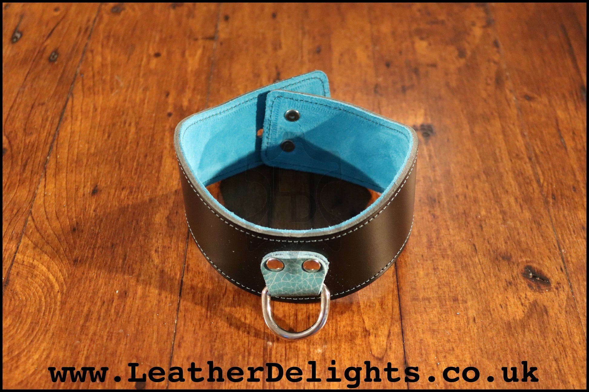 2" Wide Contour Collar with Welded D Ring - Leather Delights