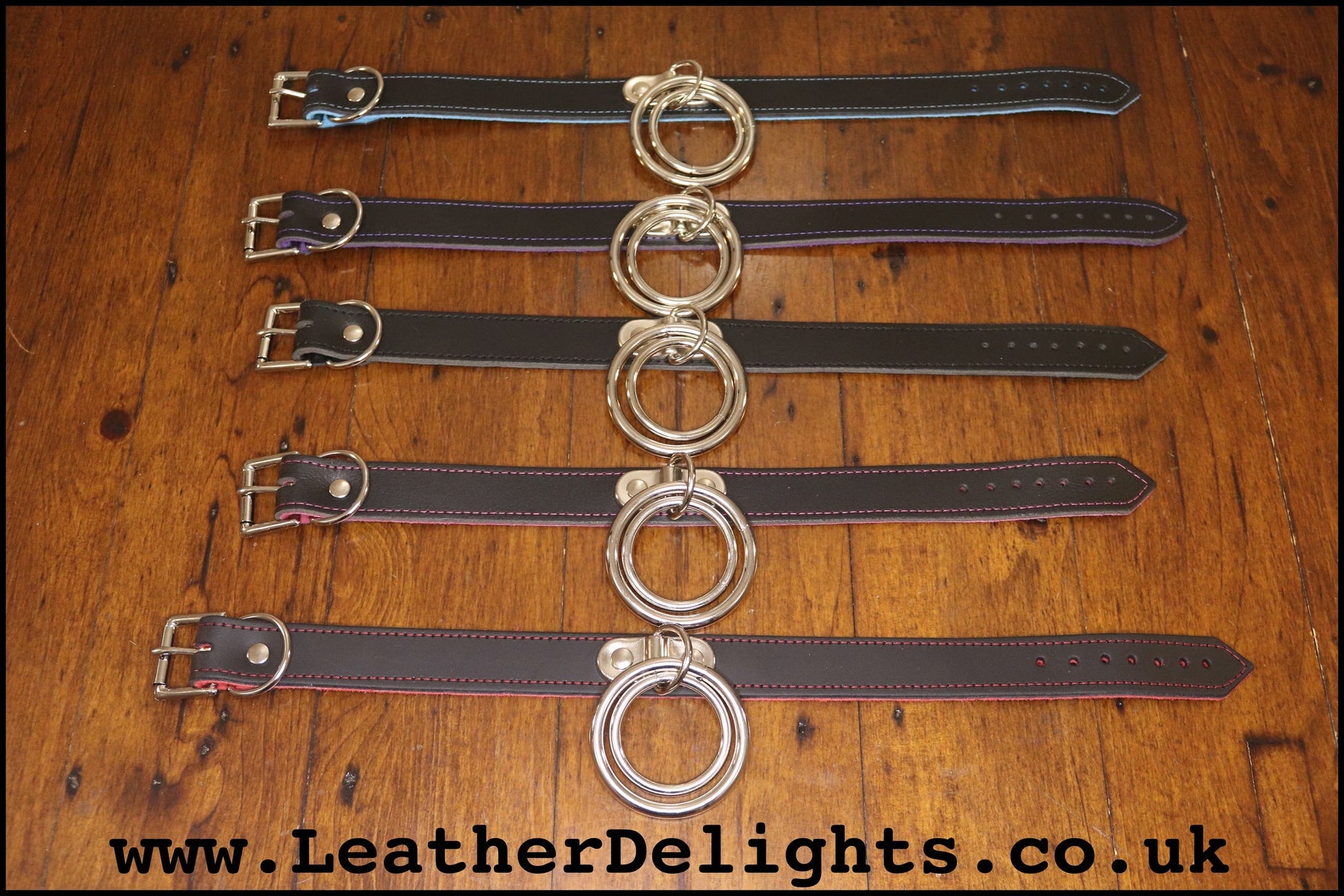 Double O Ring Collar - Leather Delights