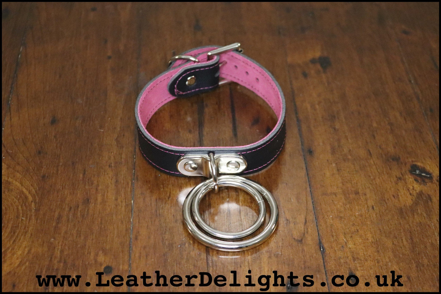 Double O Ring Collar - Leather Delights