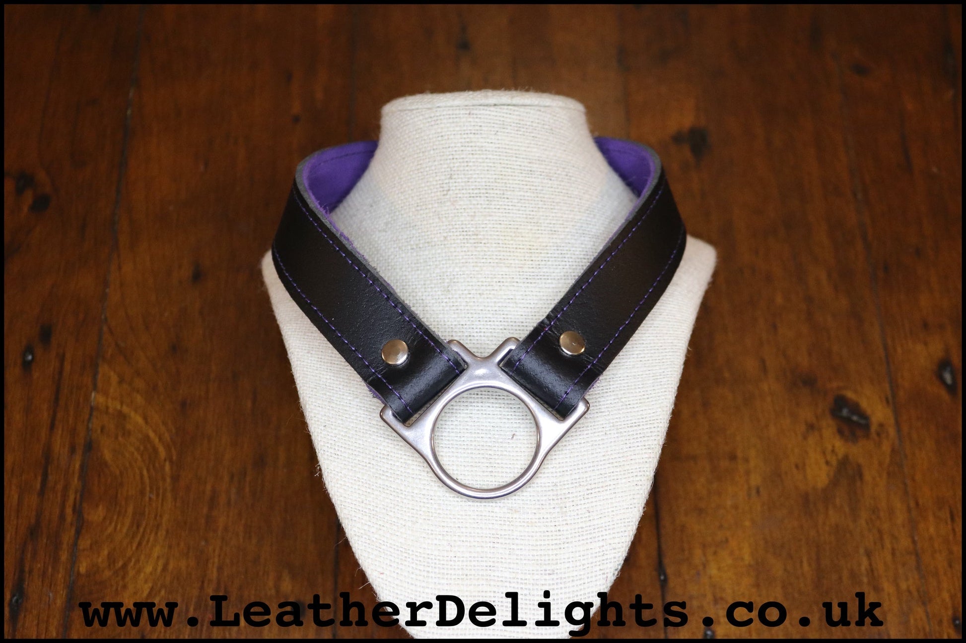 Dropped O Ring Collar - Leather Delights