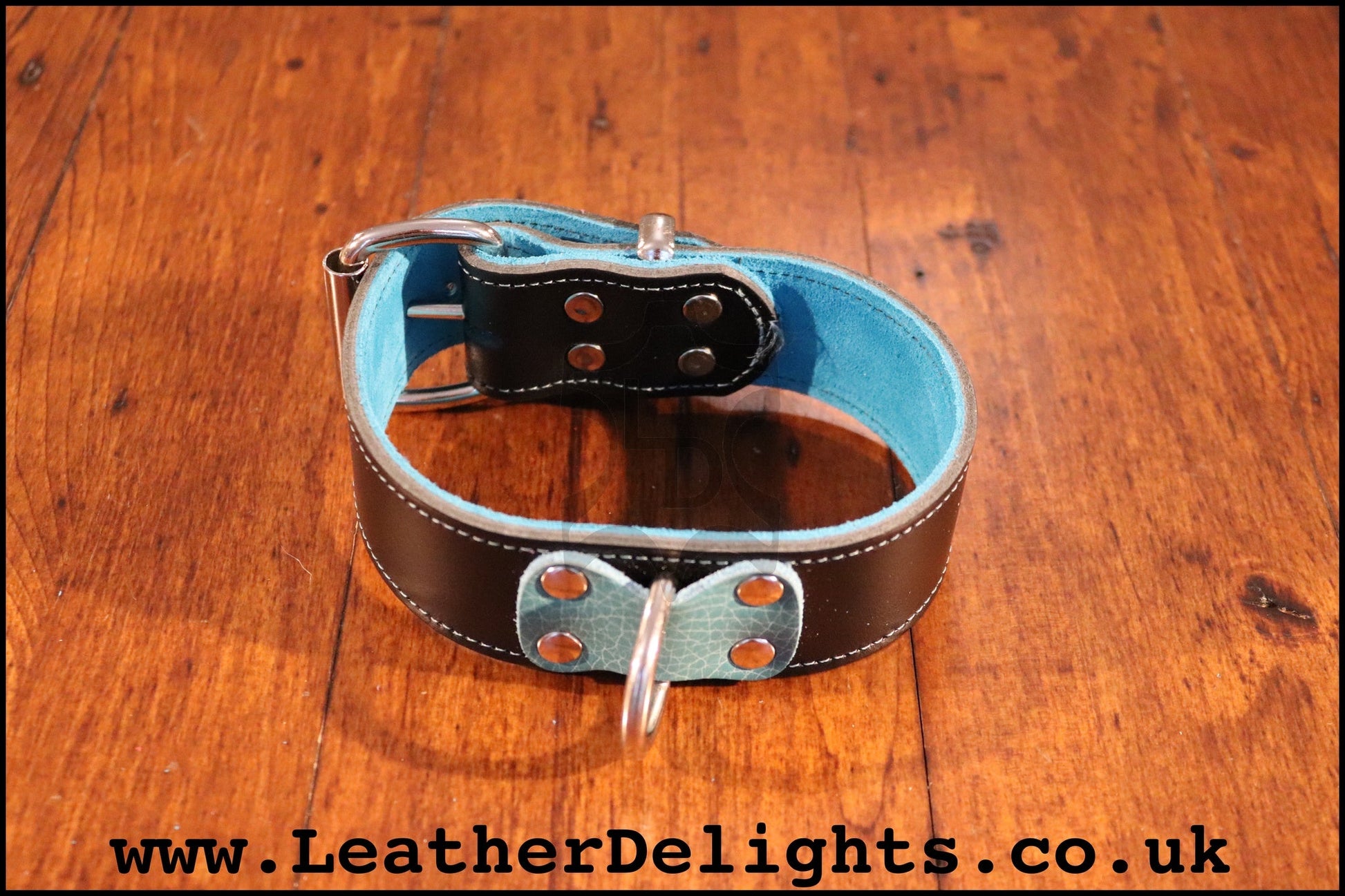 Heavy Duty Collar with Welded D Ring - Leather Delights